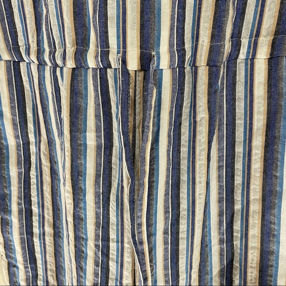 Drew by Anthropologie Blue Stripped Jumpsuit Size XS - Picture 4 of 7
